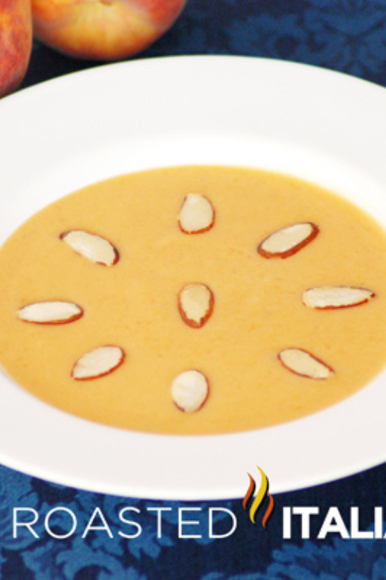 almond peach soup