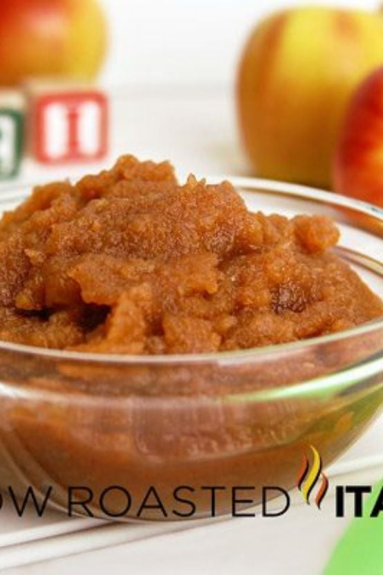 bowl of cinnamon applesauce
