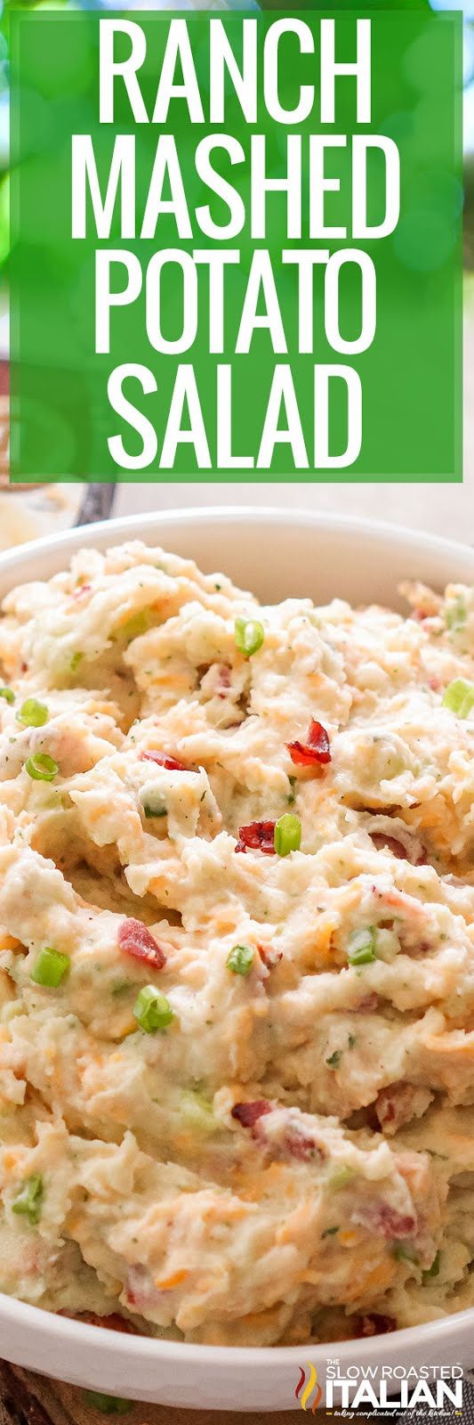 titled image (and shown): ranch mashed potato salad