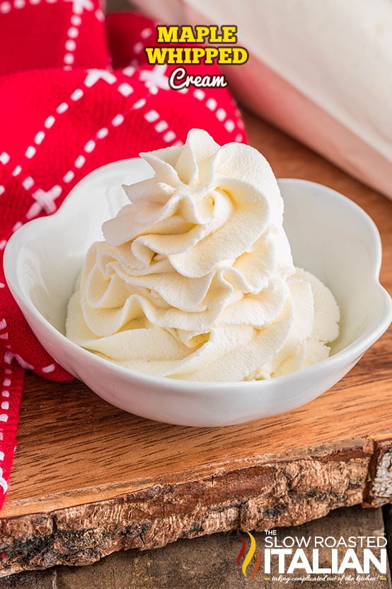 titled: Maple Whipped Cream